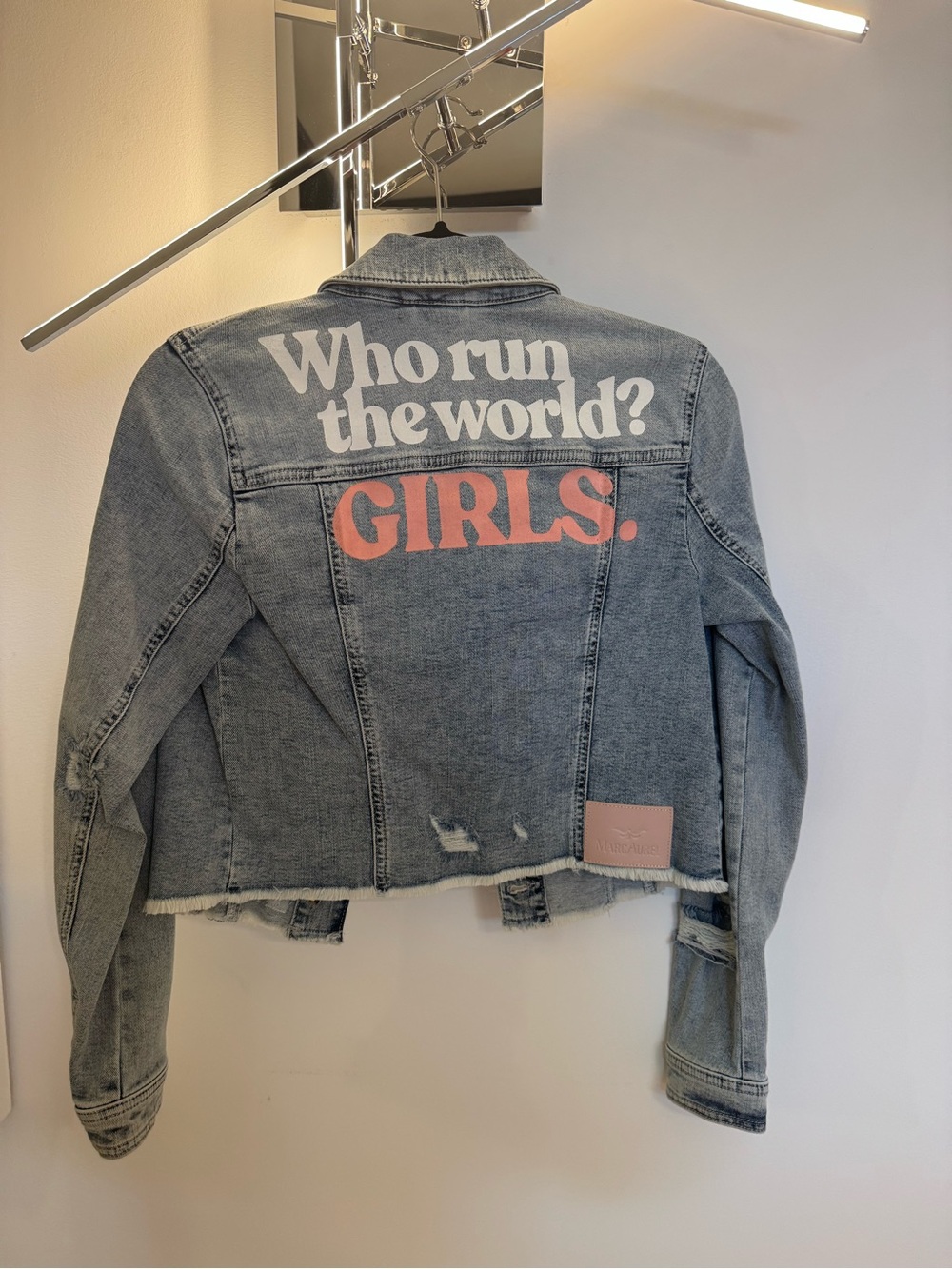 Denim Jean Jacket - Who run the world? Girls.